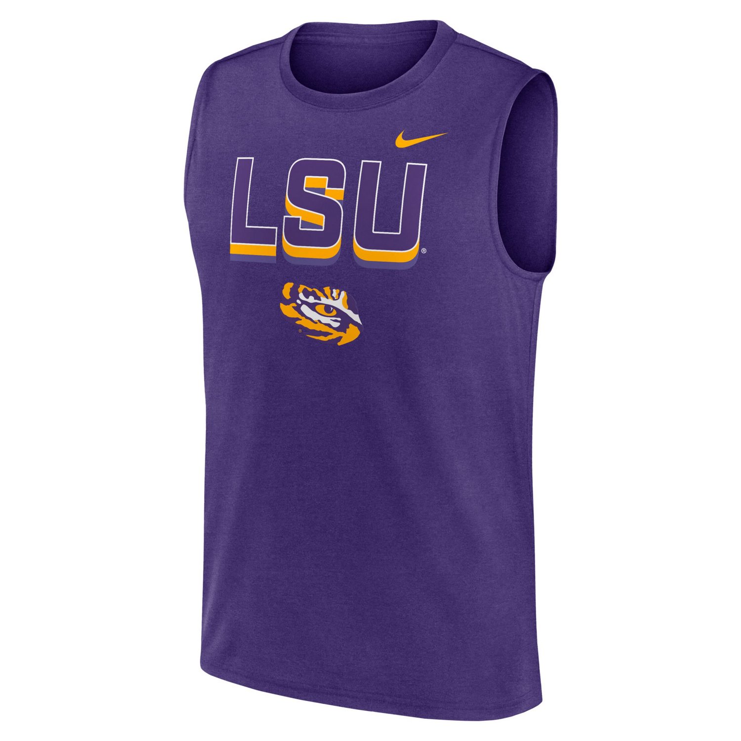 Nike LSU Tigers Primetime Tricode Legend Performance Tank Top - view number 2