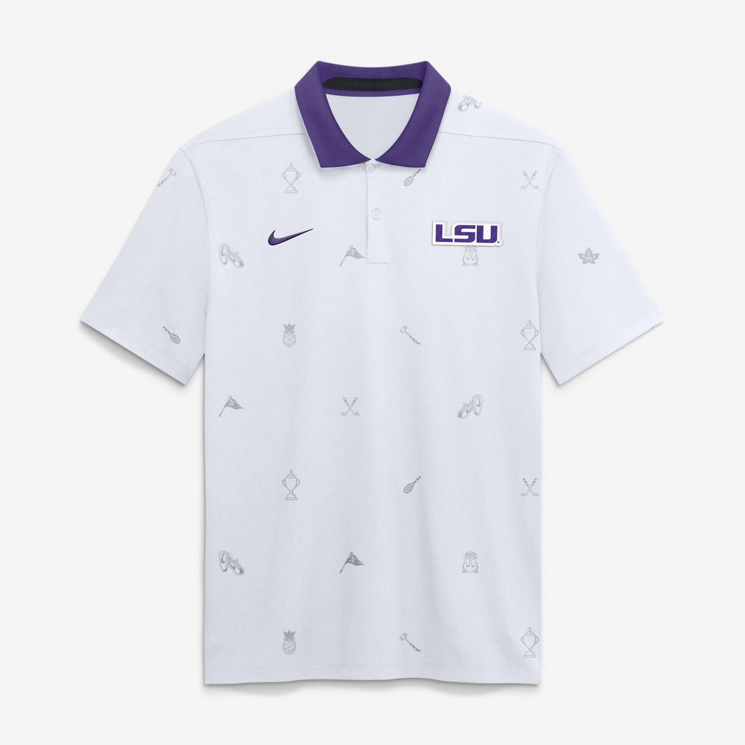 Nike LSU Tigers Vapor Pattern Dri-FIT Polo