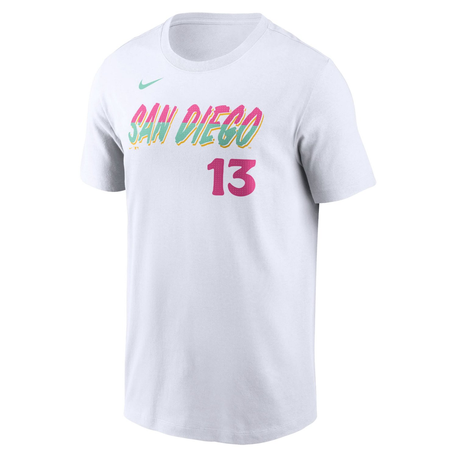 Nike Manny Machado San Diego Padres City Connect Fuse Name  Number T-Shirt                                                       - view number 2