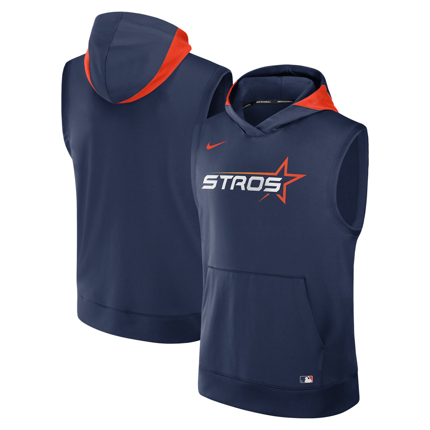Nike Men's Houston Astros AC City Connect Sleeveless Hoodie - view number 3