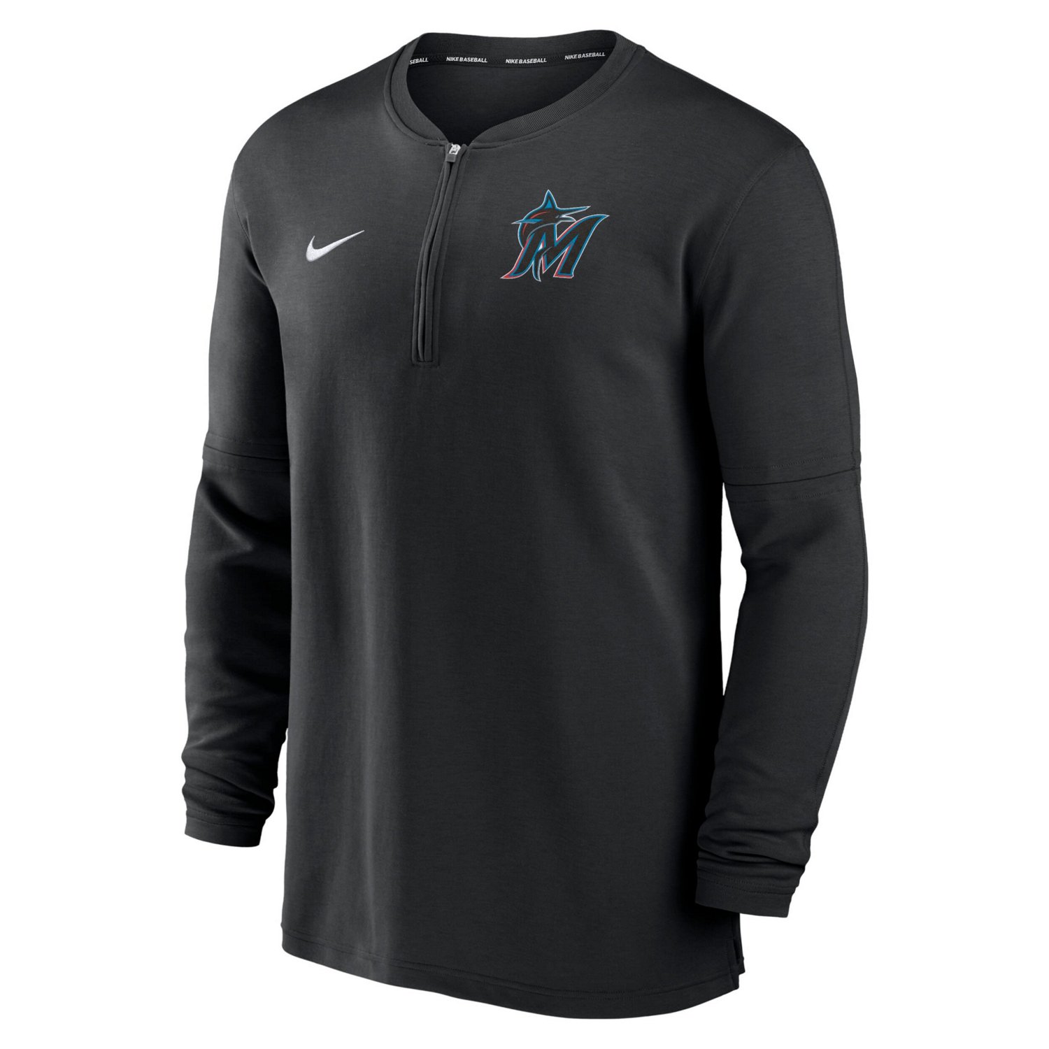 Nike Miami Marlins Authentic Collection Game Time Performance Quarter-Zip Top