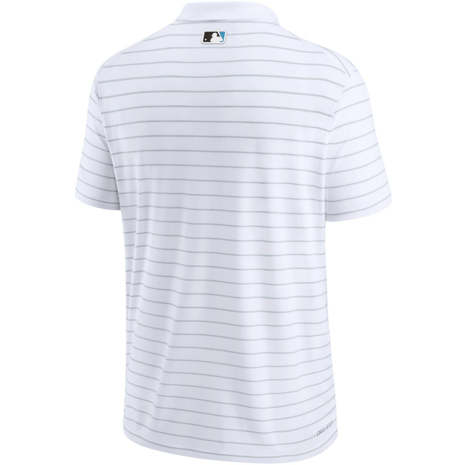 Nike Miami Marlins Authentic Collection Striped Performance Pique Polo                                                           - view number 3