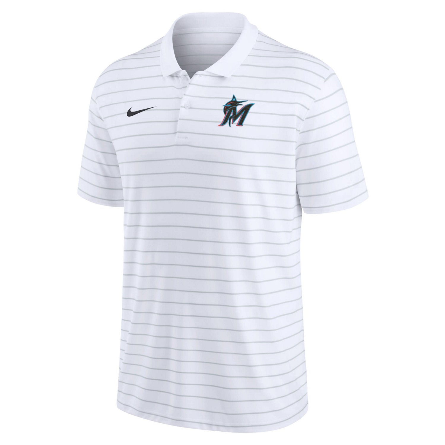 Nike Miami Marlins Authentic Collection Victory Striped Performance Polo                                                         - view number 2