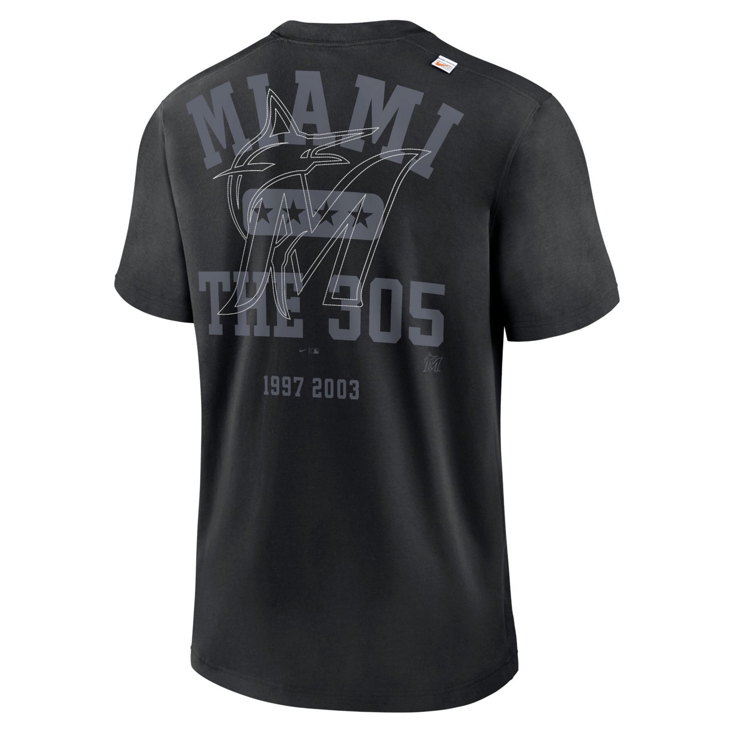 Nike Miami Marlins Statement Game Over T-Shirt - view number 3