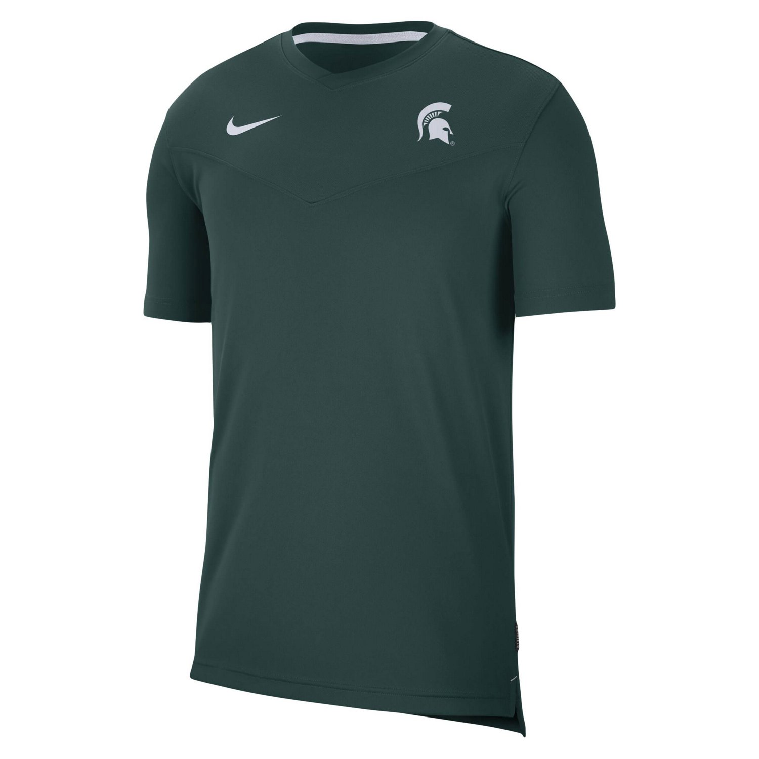 Nike Michigan State Spartans 2022 Coaches UV Performance T-Shirt - view number 2
