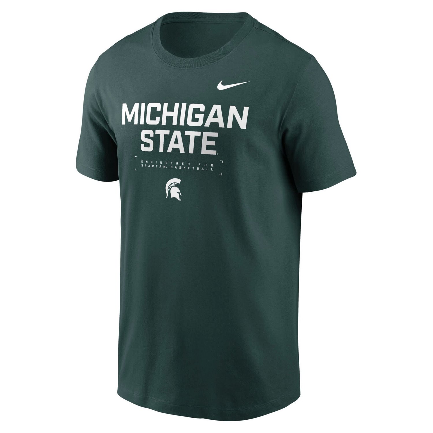 Nike Michigan State Spartans 2025 Courtside Basketball Performance T-Shirt - view number 2