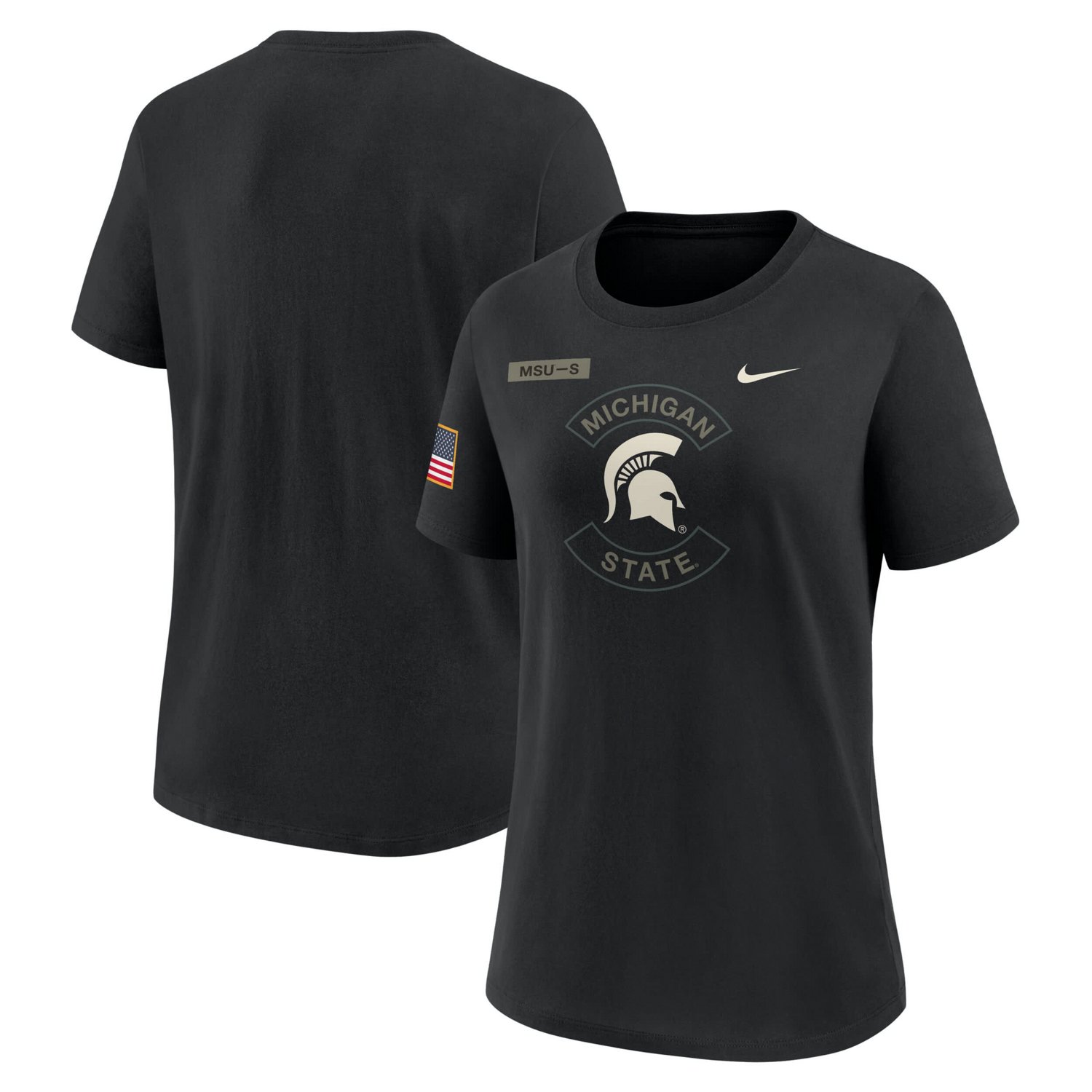 Nike Michigan State Spartans 2025 Military Appreciation Dri-FIT T-Shirt