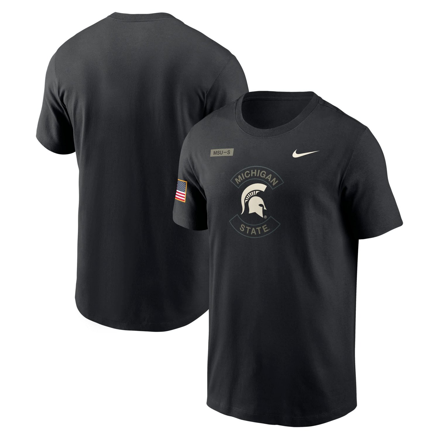 Nike Michigan State Spartans 2025 Military Appreciation Performance T-Shirt