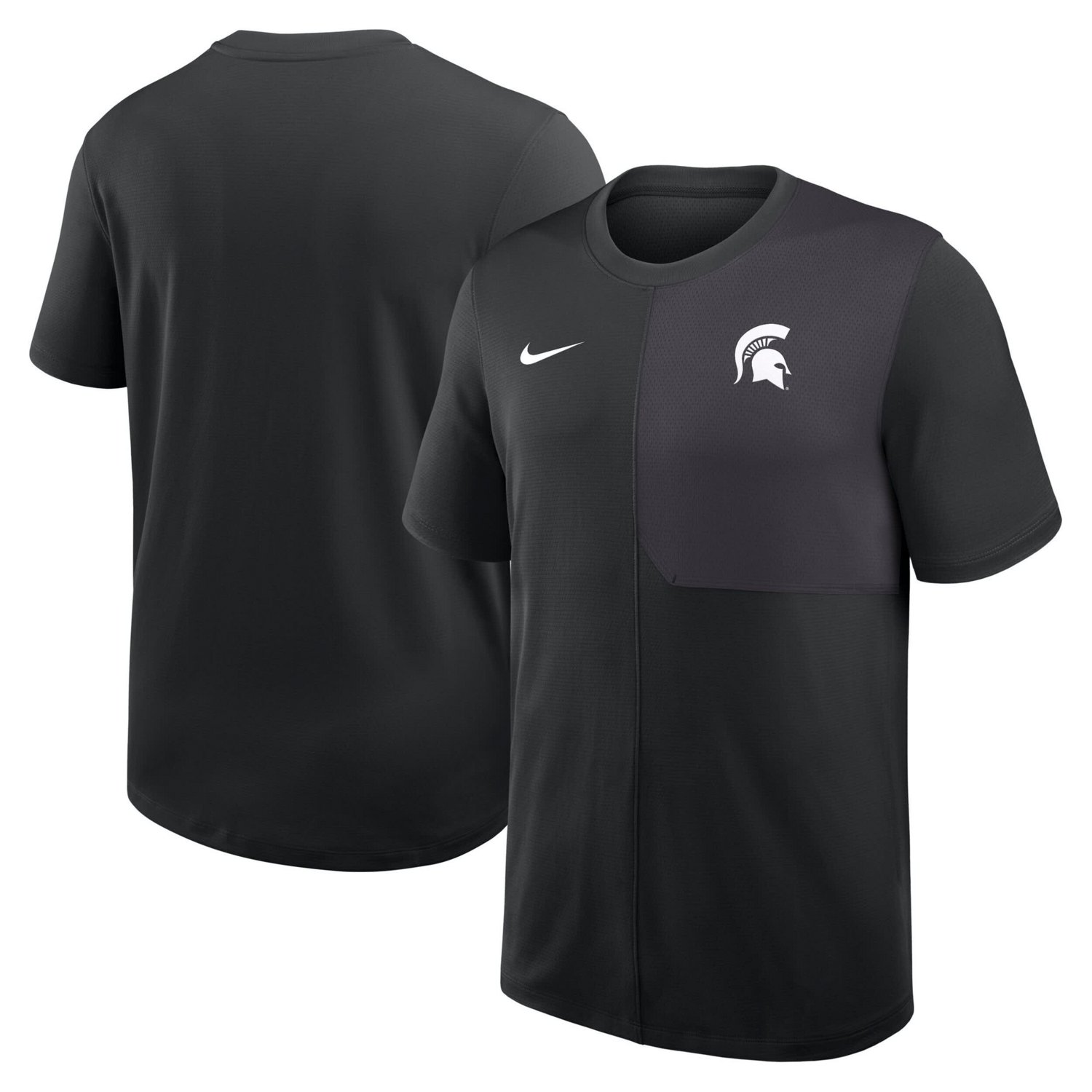 Nike Michigan State Spartans 2025 Sideline UV Performance Coach T-Shirt - view number 1