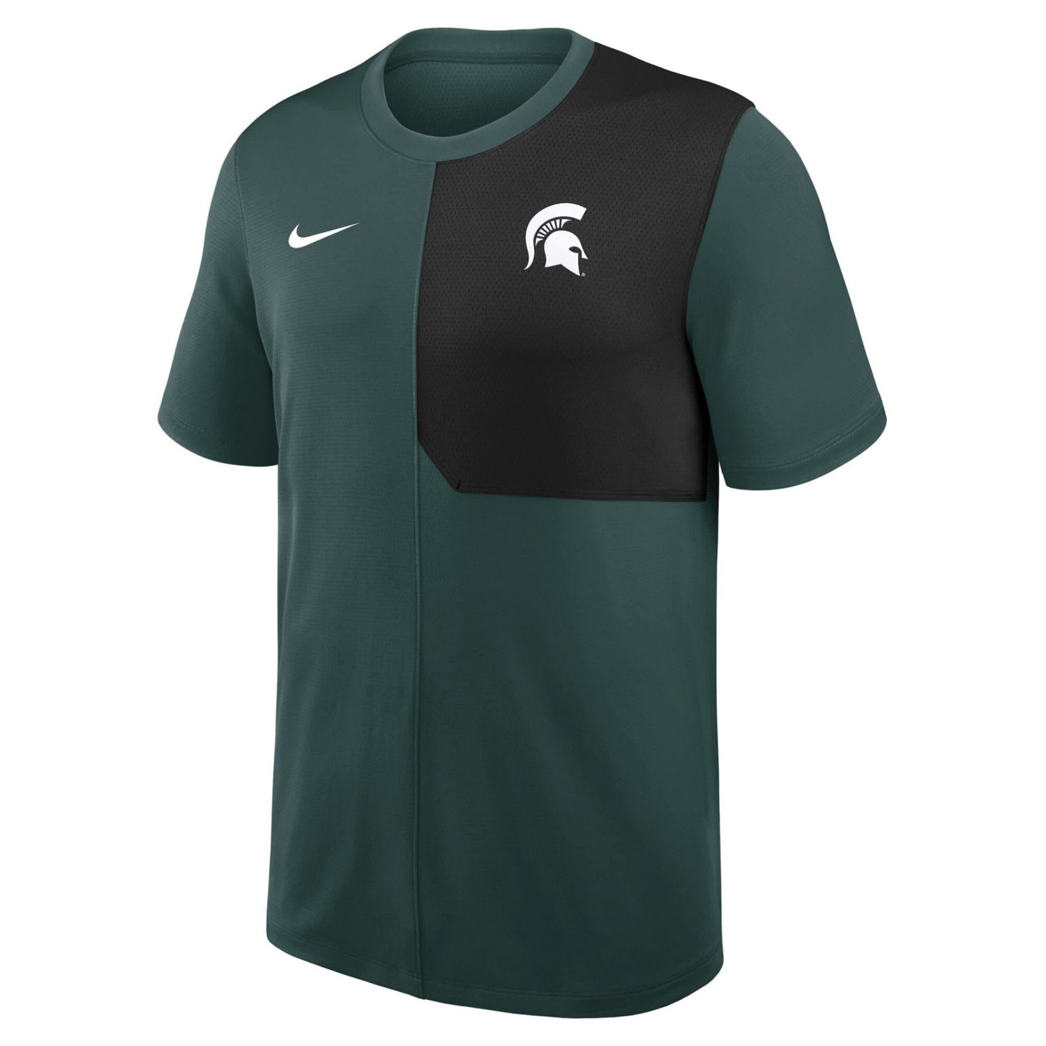 Nike Michigan State Spartans 2025 Sideline UV Performance Coach T-Shirt - view number 2
