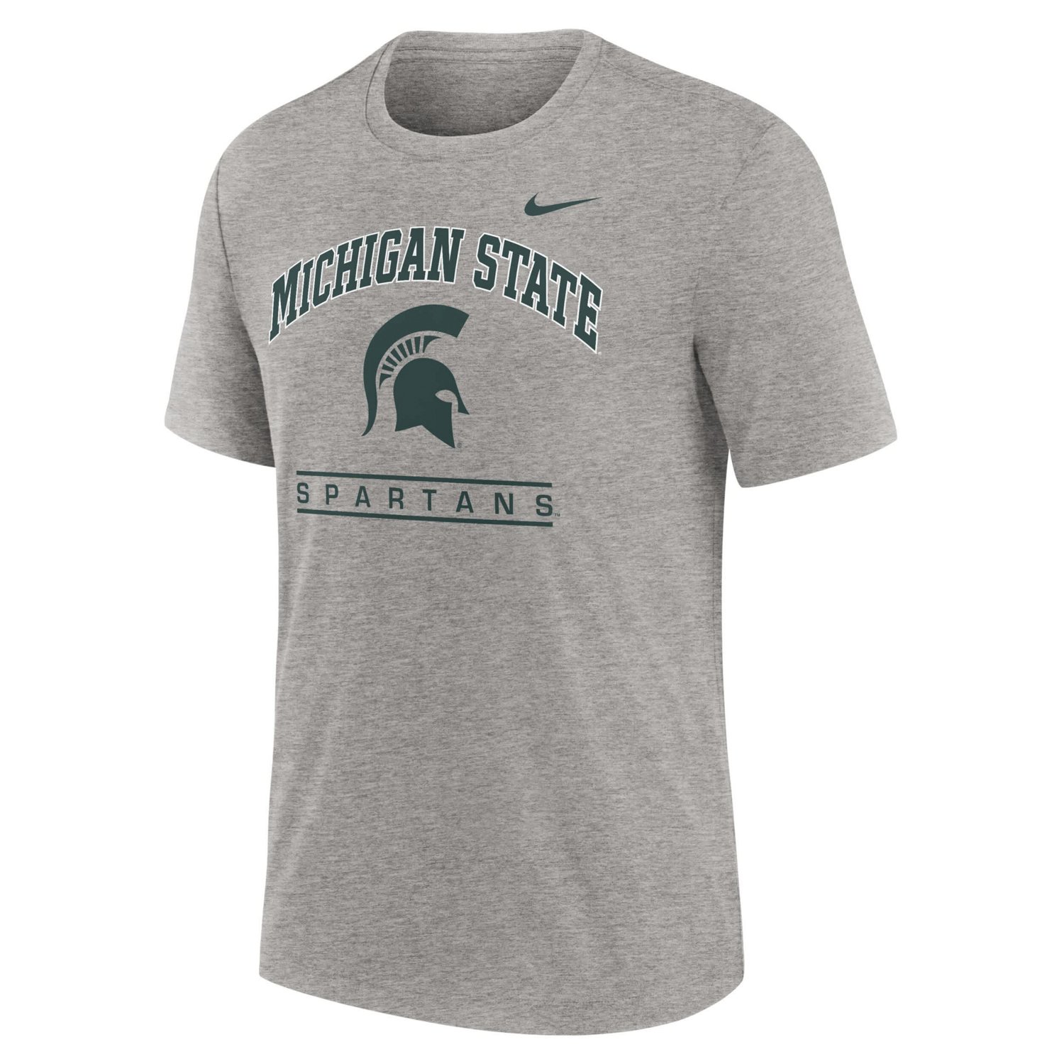 Nike Michigan State Spartans Arch Over Logo Tri-Blend T-Shirt                                                                    - view number 2