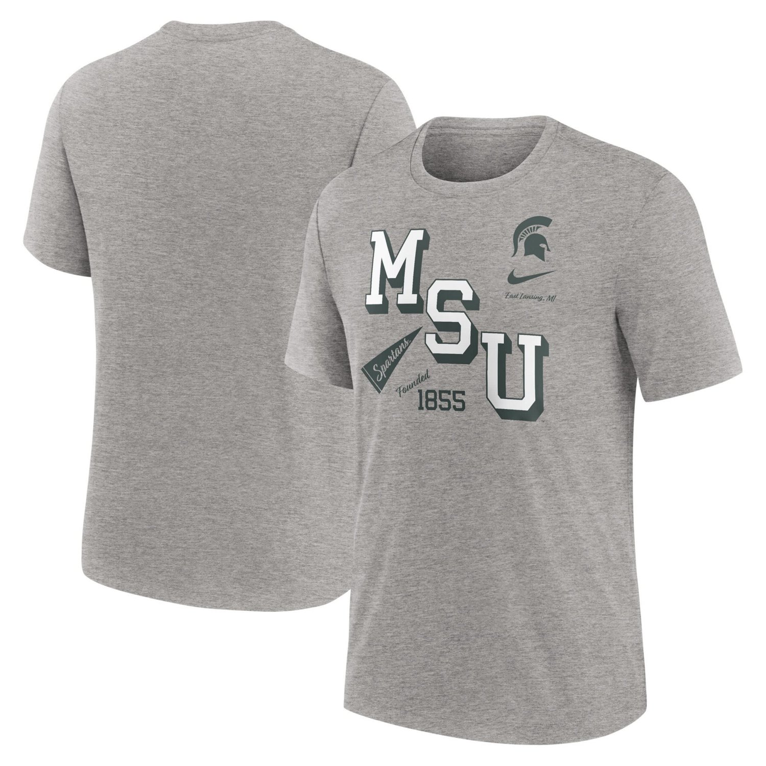 Nike Michigan State Spartans Blitz Roll Call Tri-Blend T-Shirt