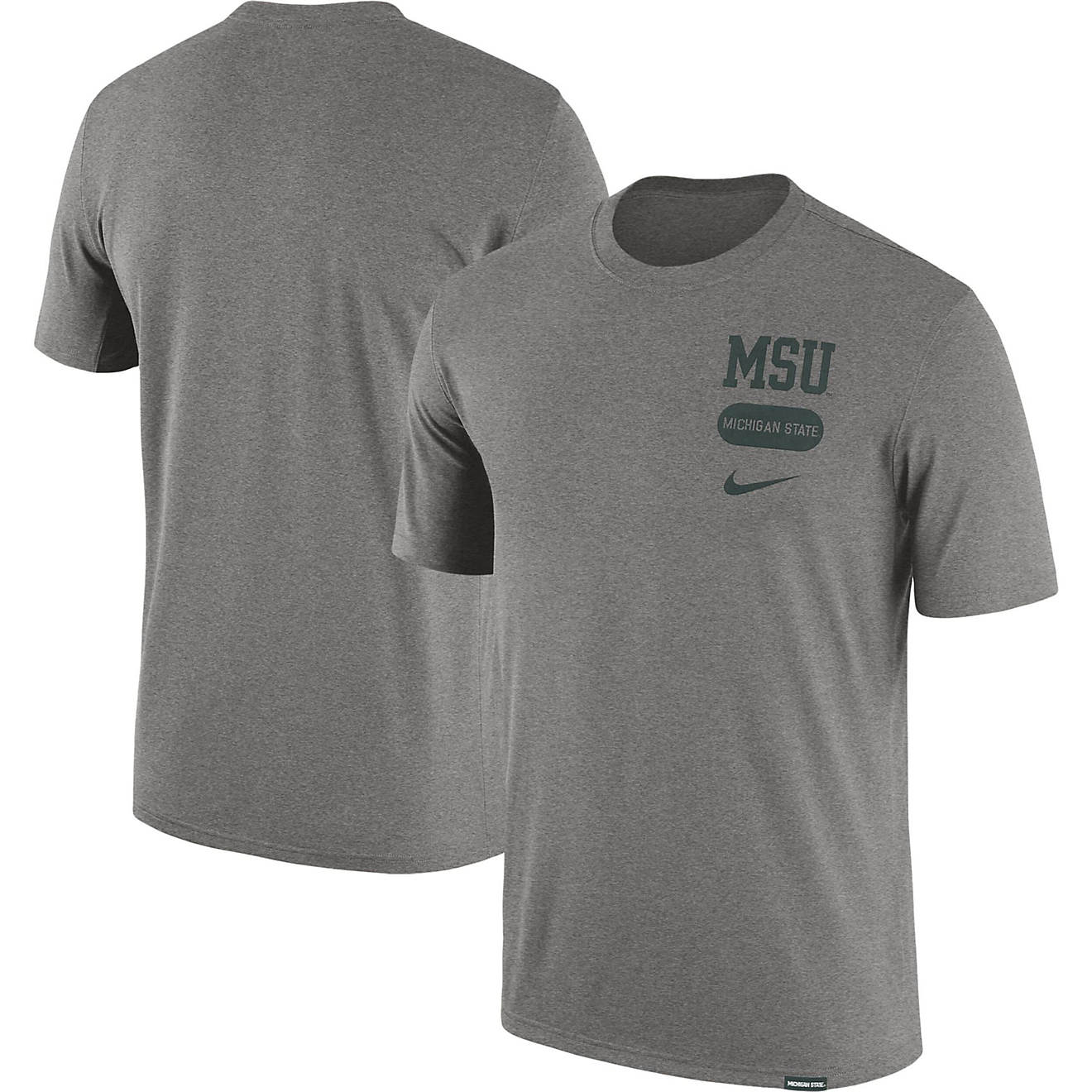 Nike Michigan State Spartans Campus Letterman Tri-Blend T-Shirt                                                                  - view number 1
