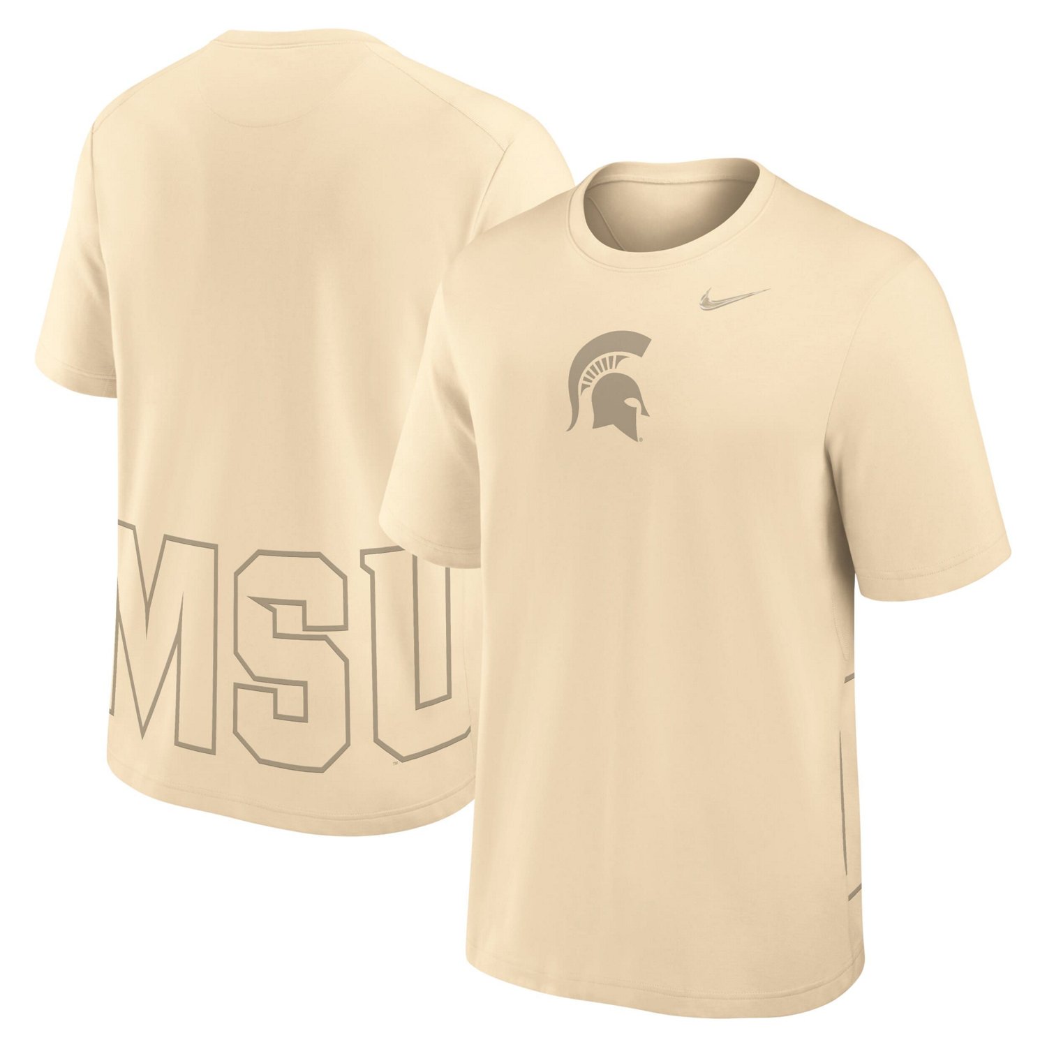 Nike Michigan State Spartans Primary Statement Two-Hit Performance T-Shirt