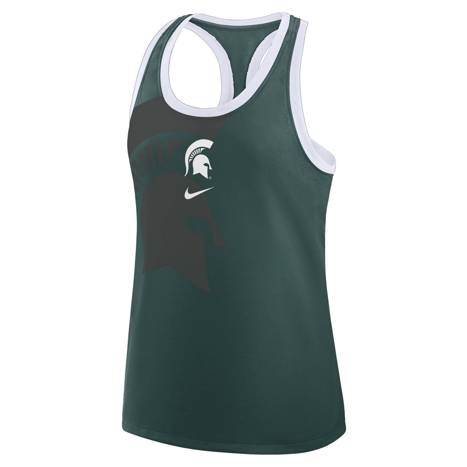 Nike Michigan State Spartans Primetime Racerback Tri-Blend Tank Top - view number 2