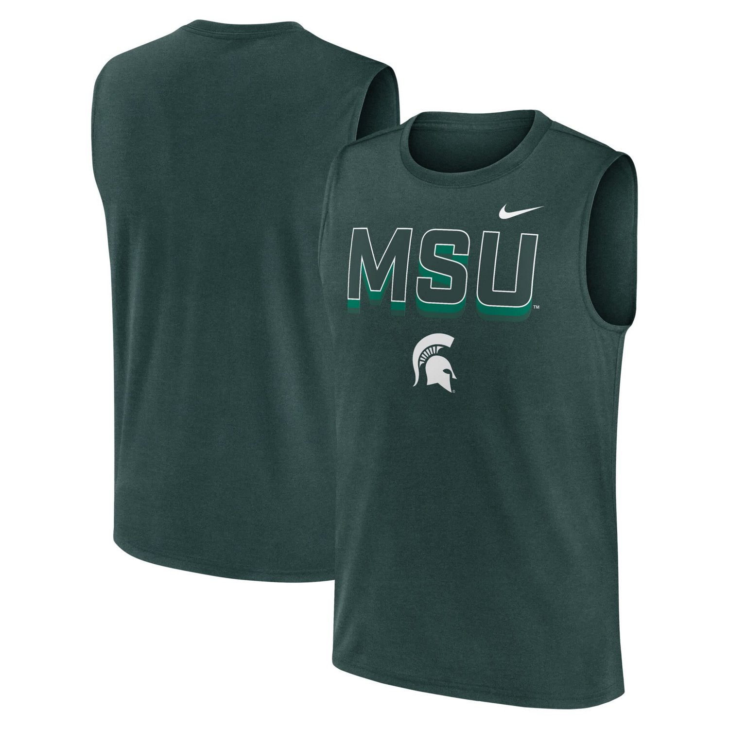 Nike Michigan State Spartans Primetime Tricode Legend Performance Tank Top