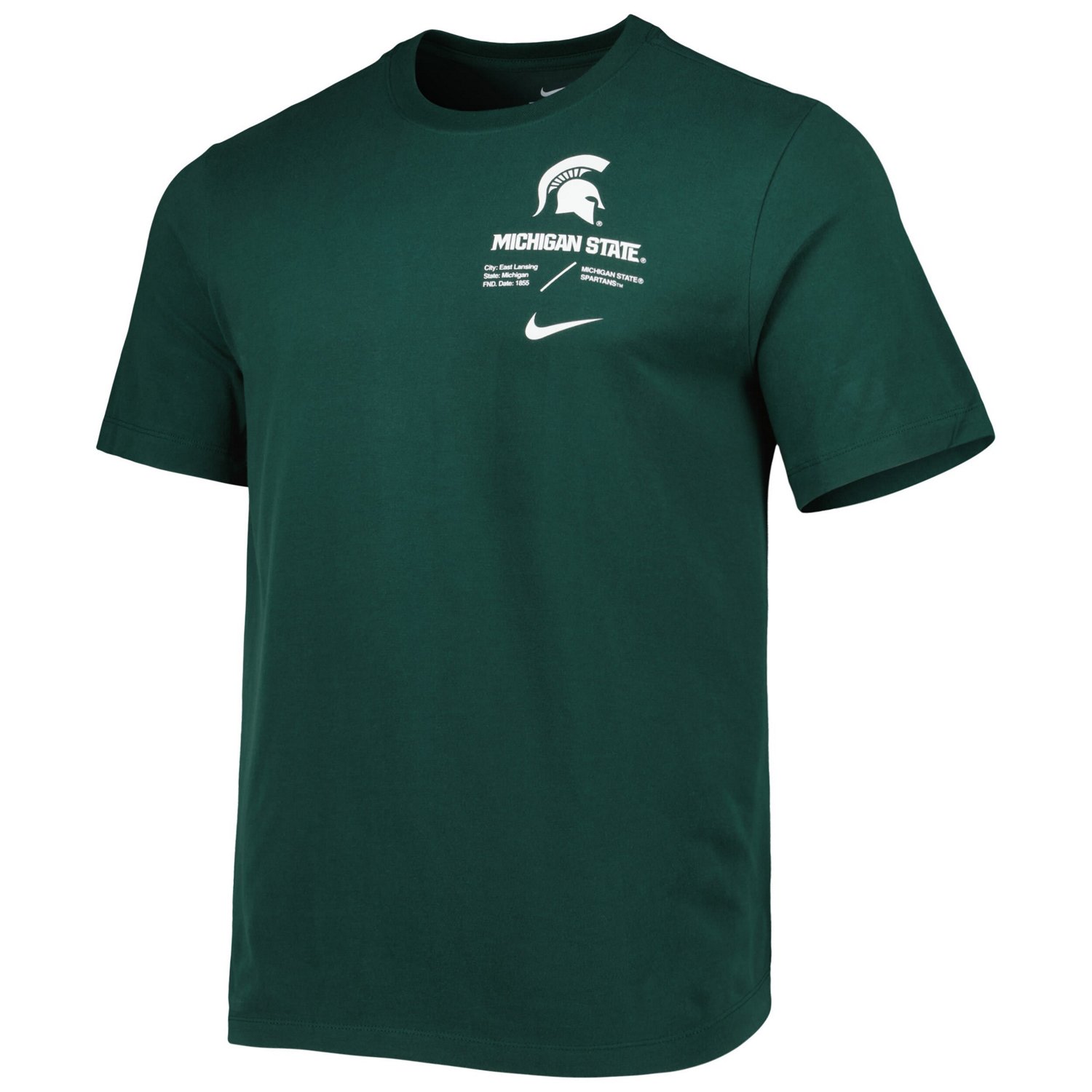 Nike Michigan State Spartans Team Practice Performance T-Shirt