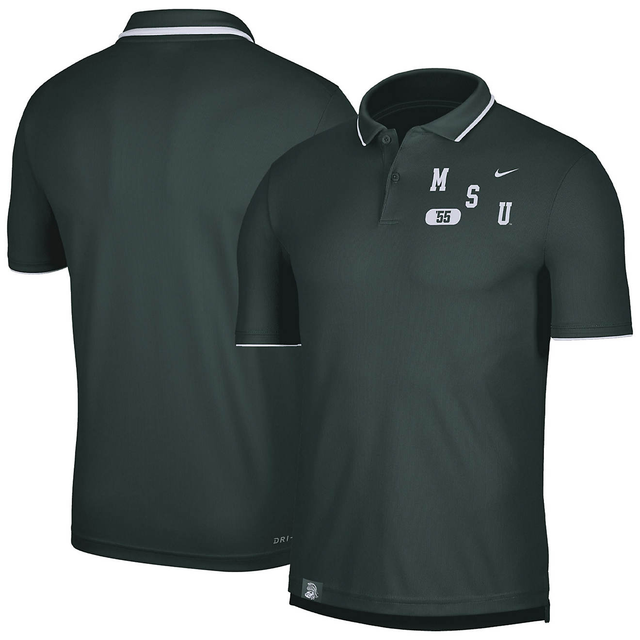 Nike Michigan State Spartans Wordmark Performance Polo                                                                           - view number 1