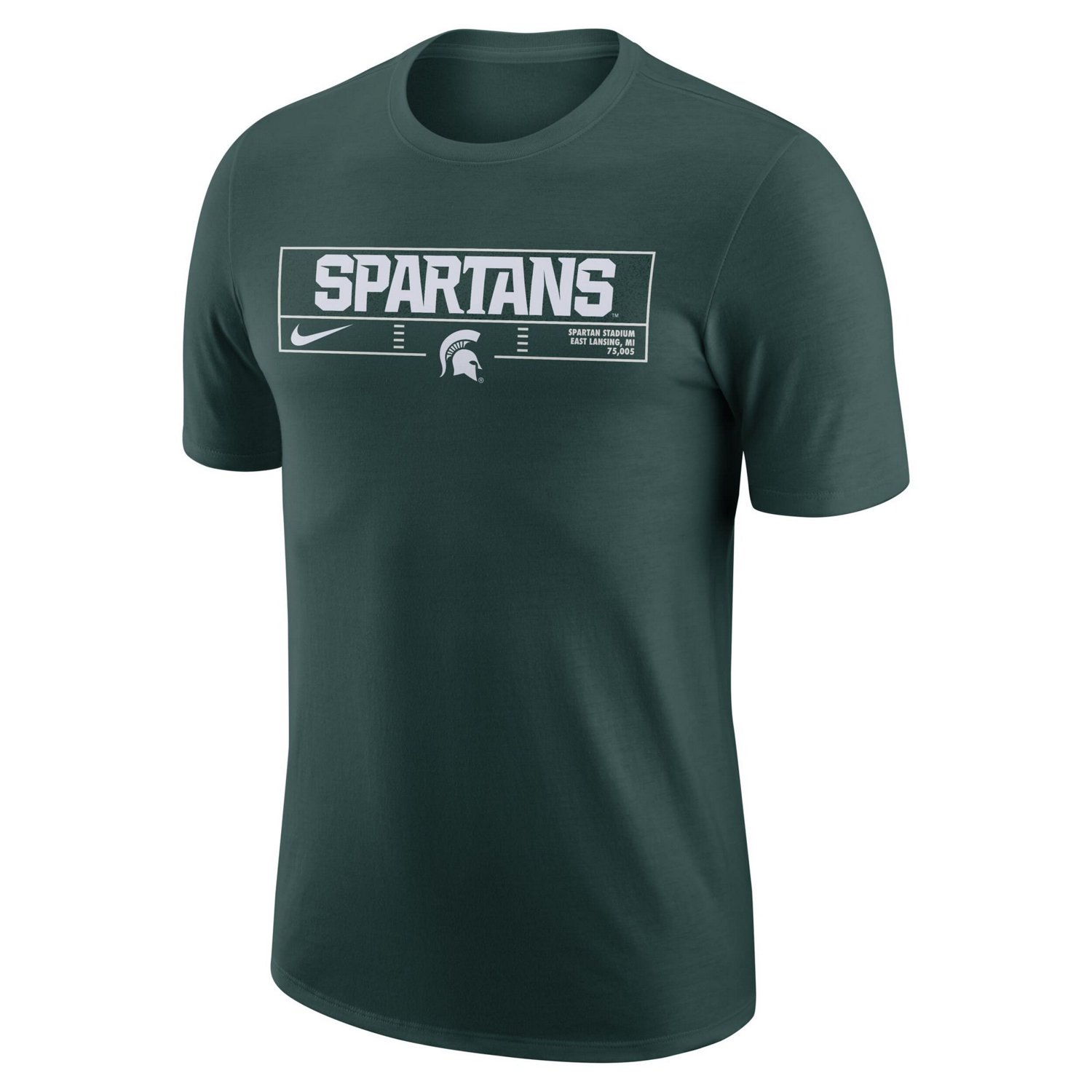 Nike Michigan State Spartans Wordmark Stadium T-Shirt - view number 2