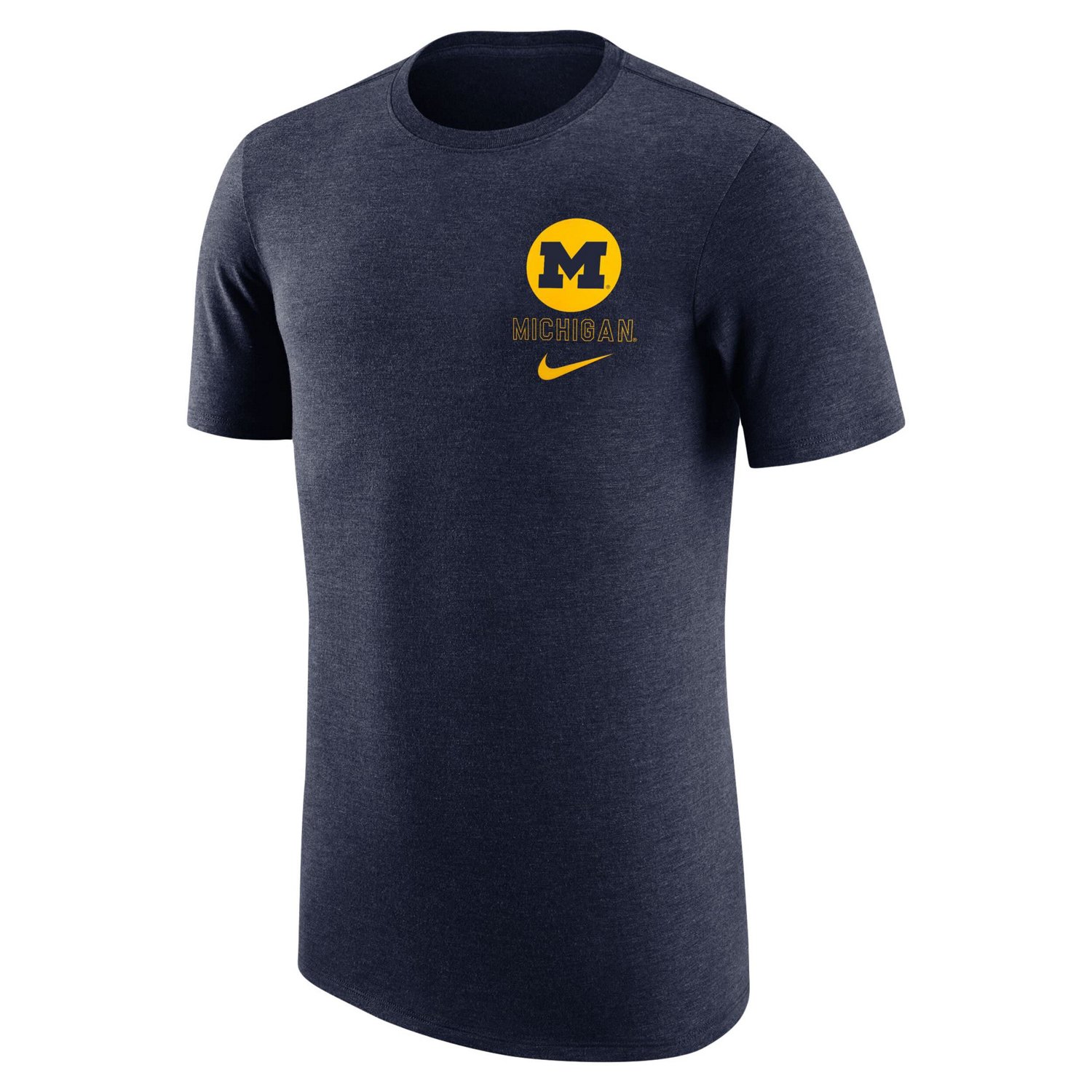 Nike Michigan Wolverines Retro Tri-Blend T-Shirt - view number 2