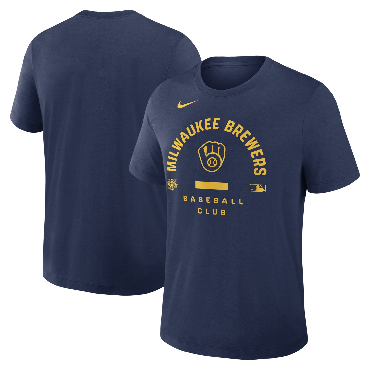 Nike Milwaukee Brewers Authentic Collection Early Work Tri-Blend Dri-FIT T-Shirt
