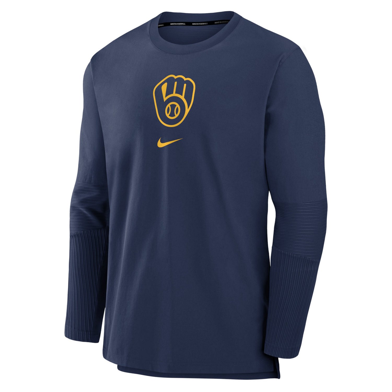 Nike Milwaukee Brewers Authentic Collection Player Performance Pullover Sweatshirt - view number 2