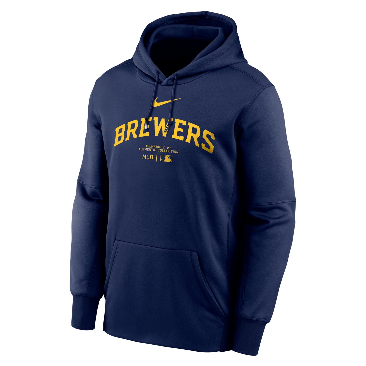 Nike Milwaukee Brewers Authentic Collection Practice Performance Pullover Hoodie