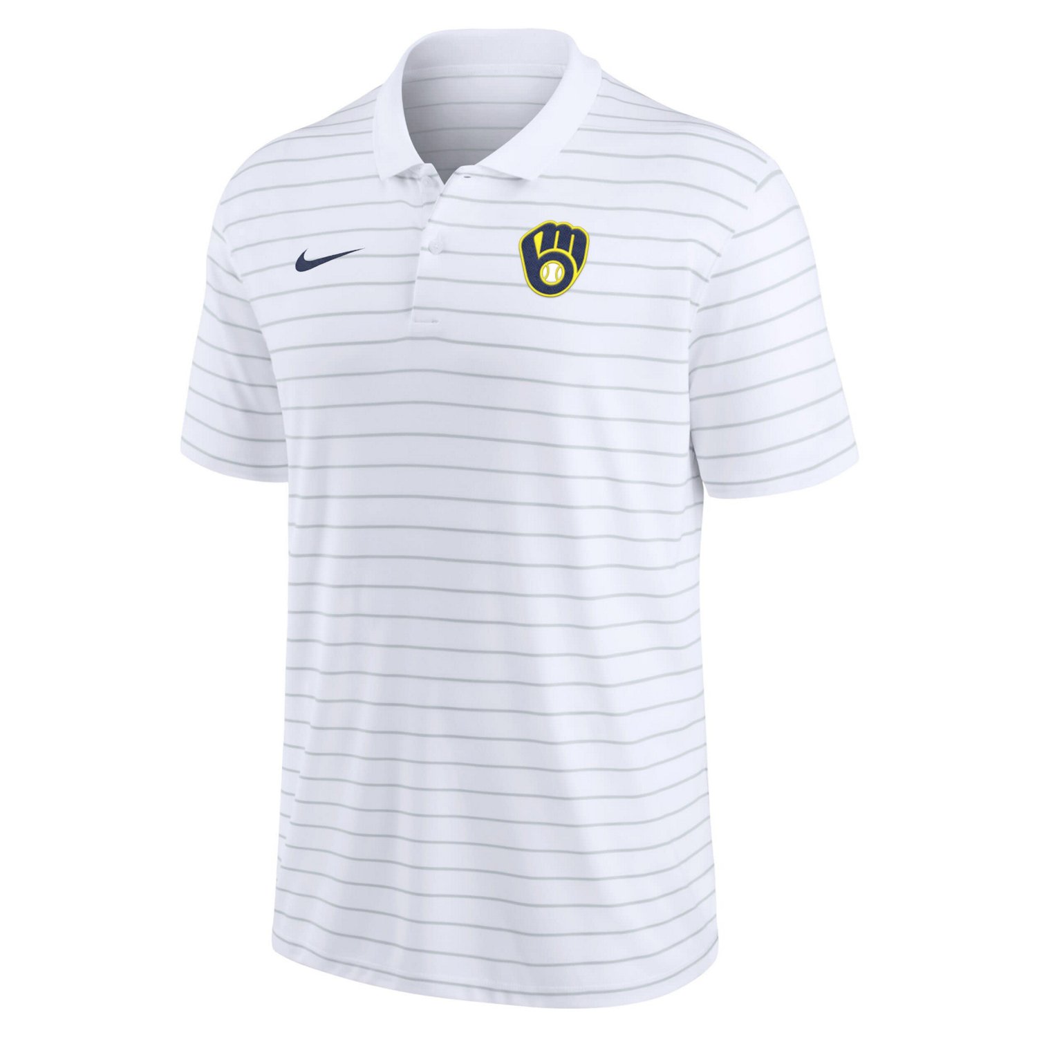 Nike Milwaukee Brewers Authentic Collection Victory Striped Performance Polo                                                     - view number 2