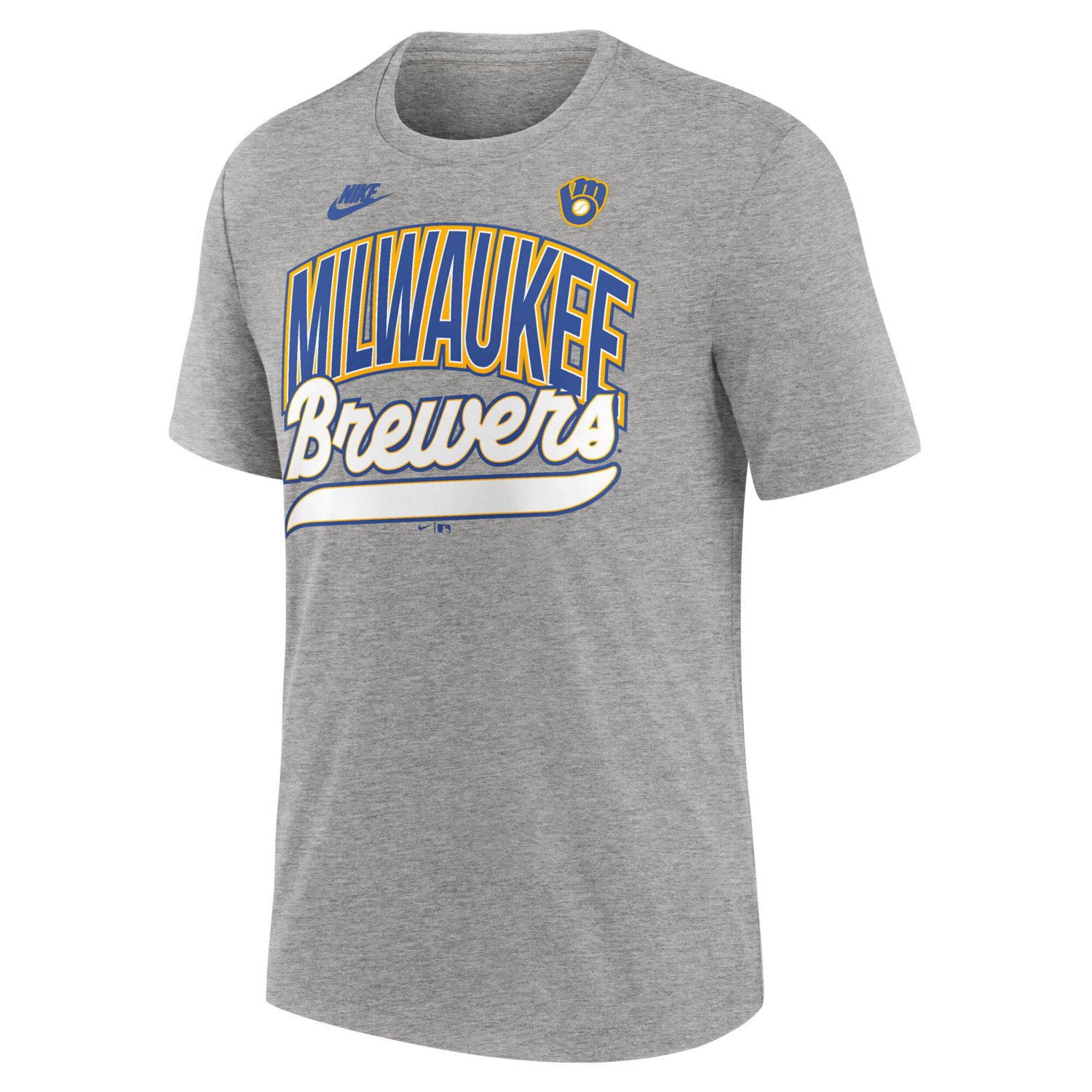 Nike Milwaukee Brewers Cooperstown Collection Retro Tri-Blend T-Shirt - view number 2
