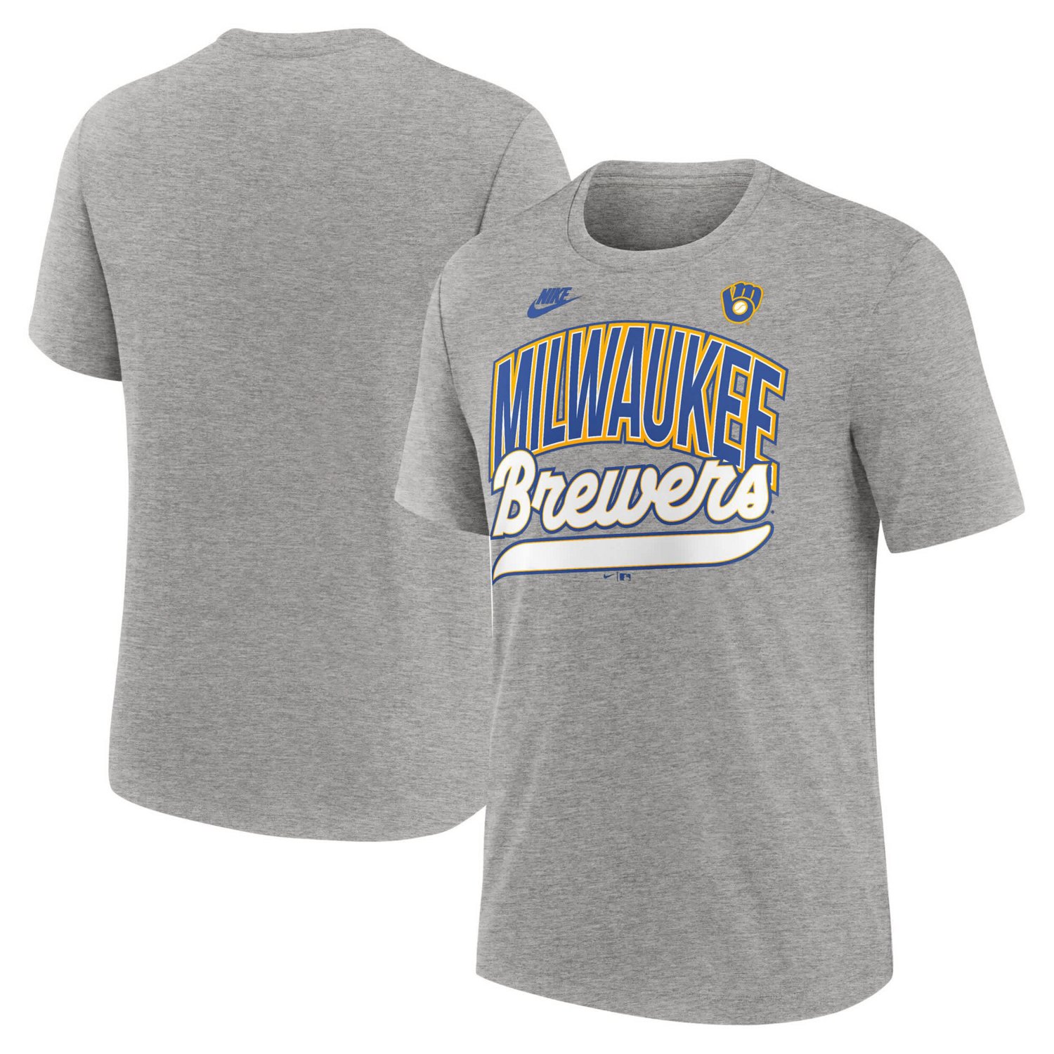 Nike Milwaukee Brewers Cooperstown Collection Retro Tri-Blend T-Shirt