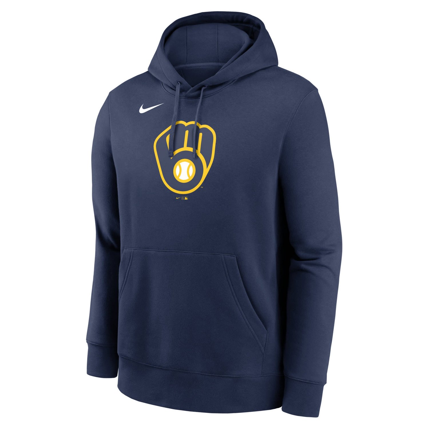 Nike Milwaukee Brewers Logo Club Fleece Pullover Hoodie - view number 2