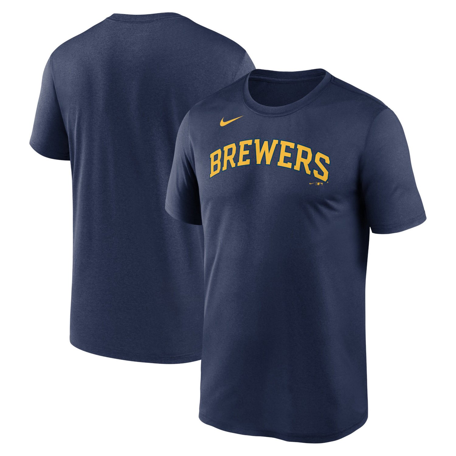 Nike Milwaukee Brewers New Legend Wordmark T-Shirt                                                                               - view number 1