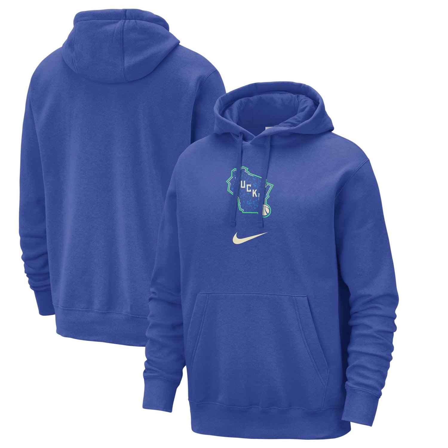 Nike Milwaukee Bucks 2023/24 City Edition Essential Club Pullover Hoodie