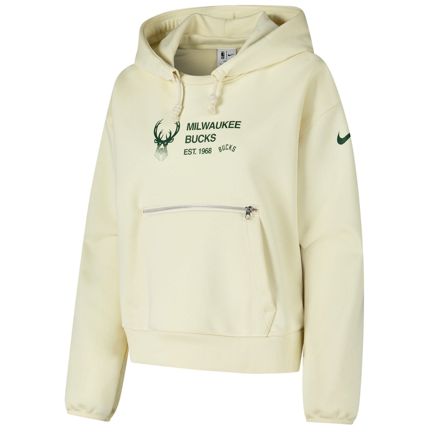 Nike Milwaukee Bucks Courtside Standard Issue Performance Pullover Hoodie - view number 2