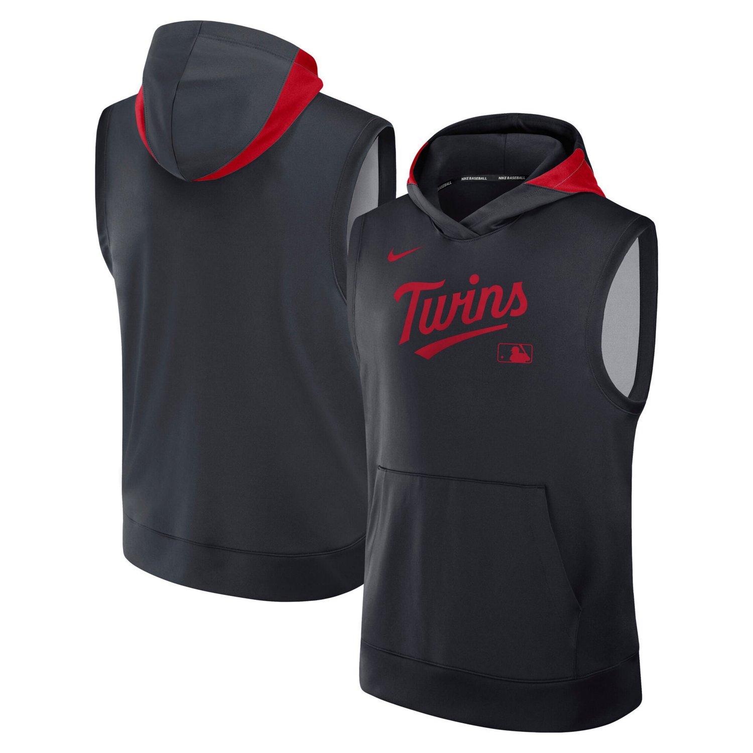 Nike Minnesota Twins Authentic Collection Performance Sleeveless Pullover Hoodie