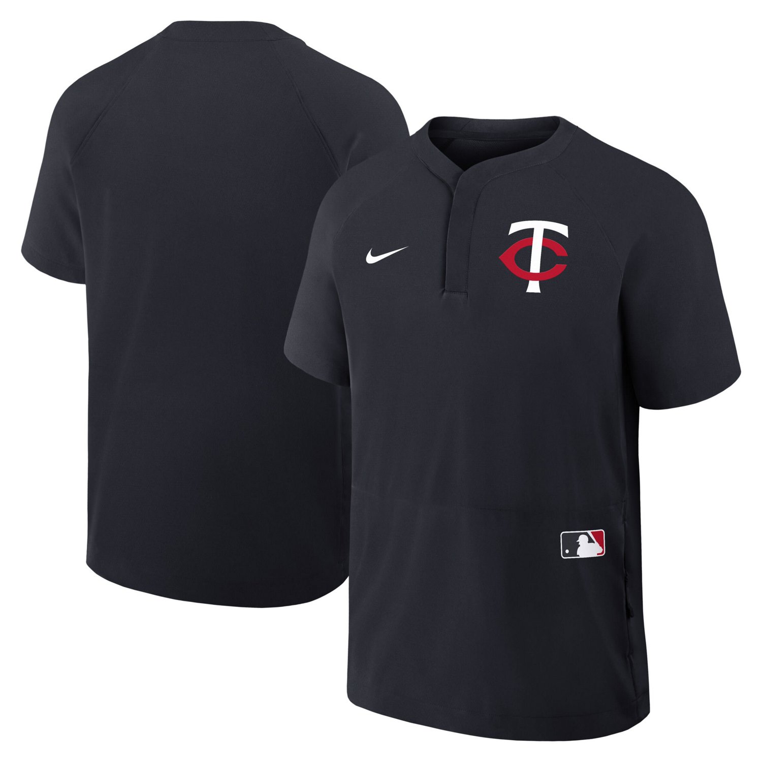 Nike Minnesota Twins Authentic Collection Raglan Short Sleeve Windshirt
