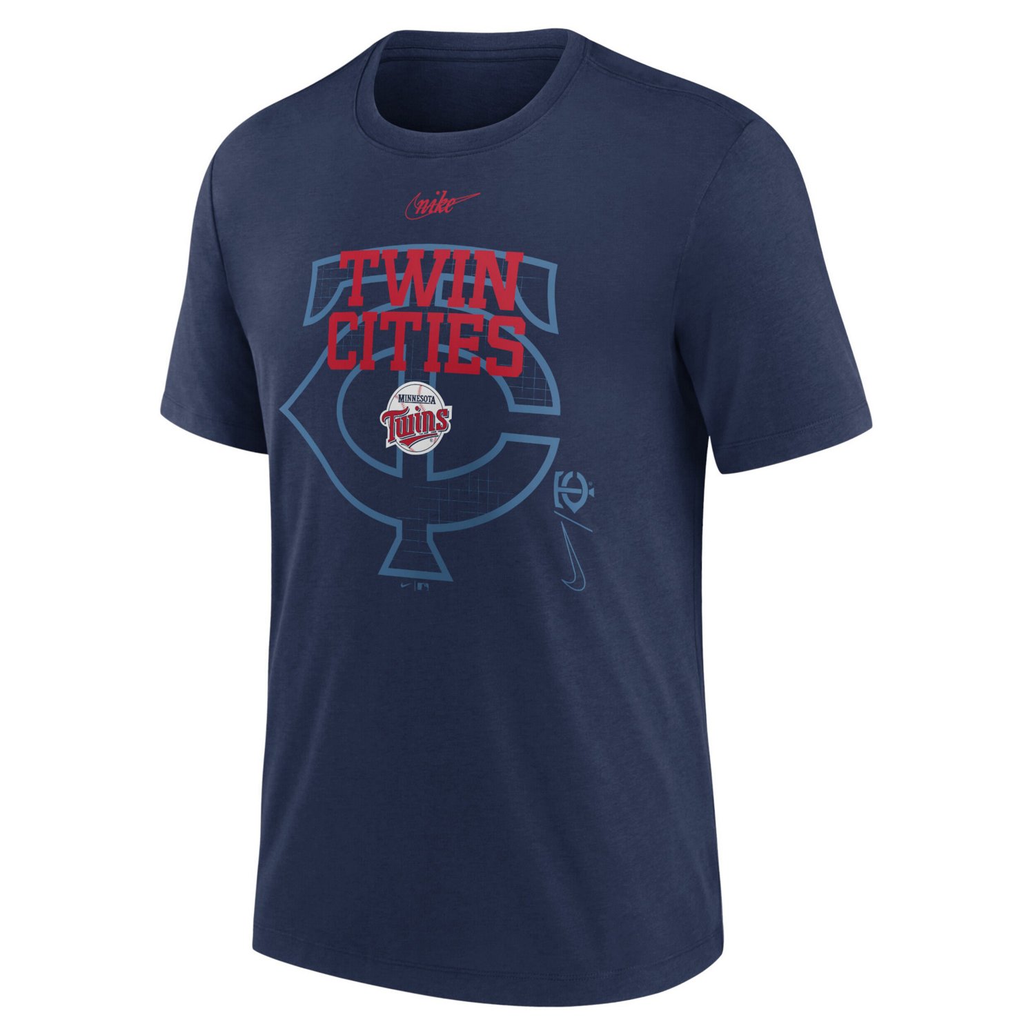 Nike Minnesota Twins Rewind Retro Tri-Blend T-Shirt - view number 2