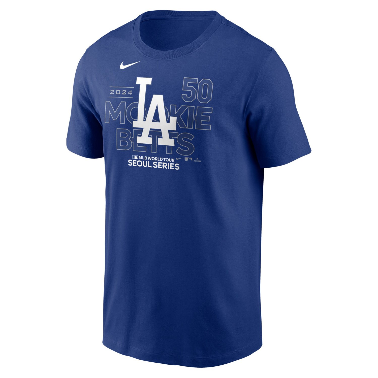 Nike Mookie Betts Los Angeles Dodgers 2024 MLB World Tour Seoul Series Player Name  Number Event Stack T-Shirt - view number 2