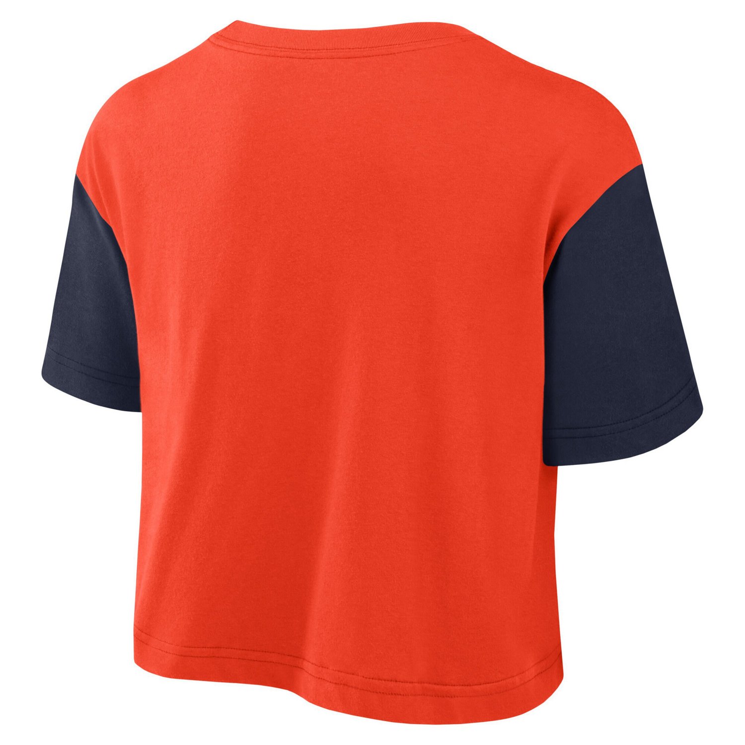 Nike Navy Auburn Tigers Color-Block Script Dri-FIT Cropped T-Shirt - view number 3