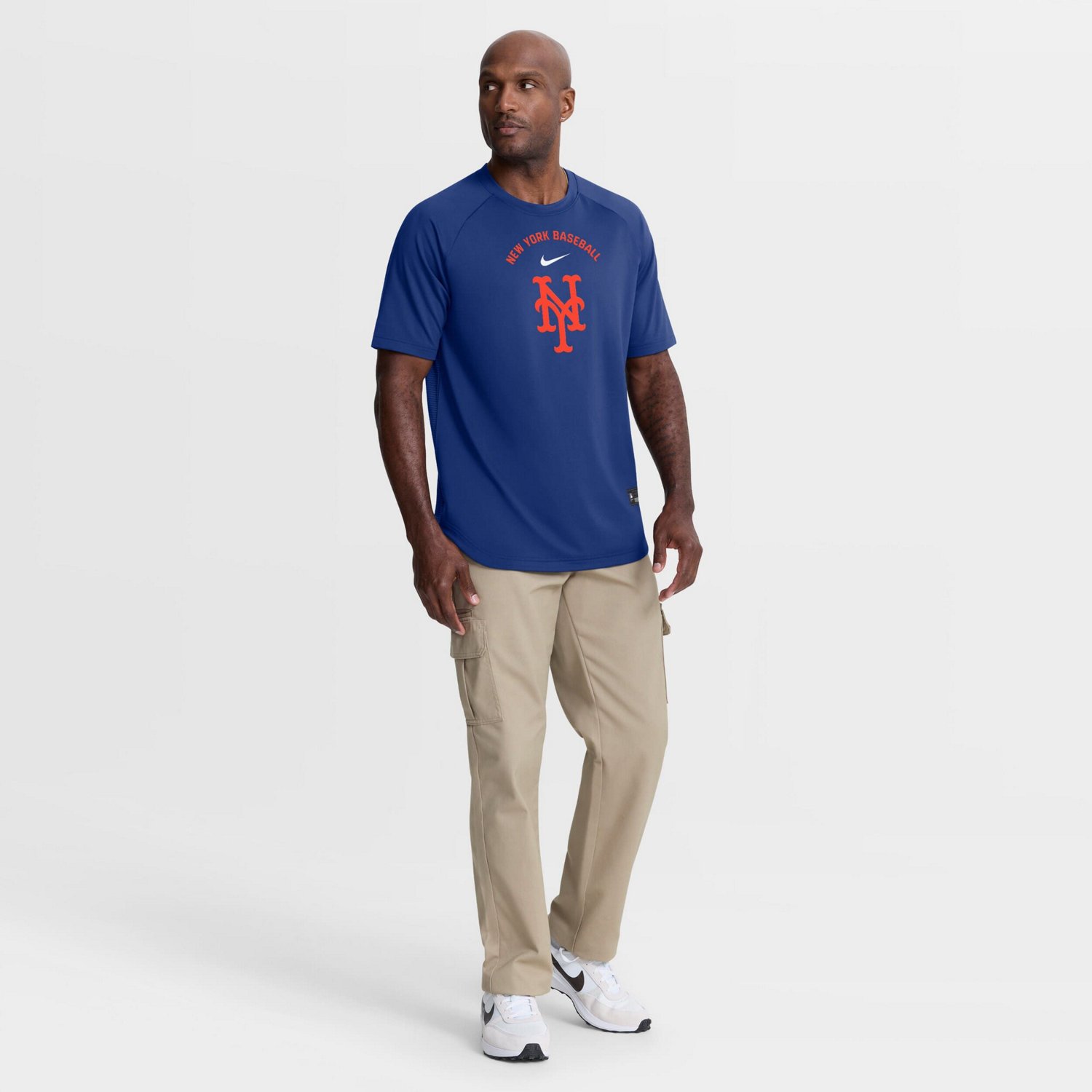 Nike New York Mets Authentic Collection Batting Practice Pre-Game Raglan Dri-FIT Top - view number 3