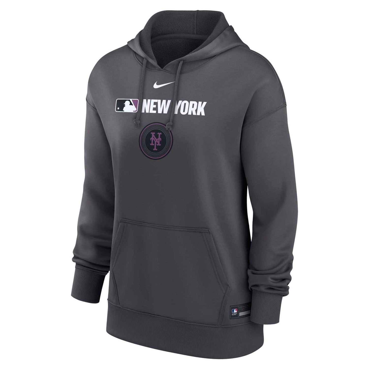 Nike New York Mets Authentic Collection City Connect Performance Pullover Hoodie - view number 2