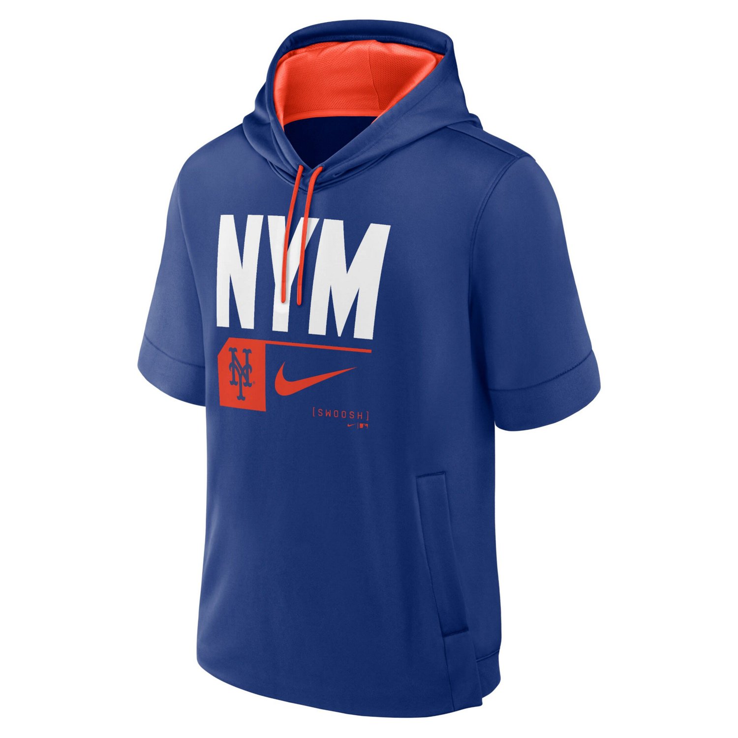 Nike New York Mets Tri Code Lockup Short Sleeve Pullover Hoodie - view number 2