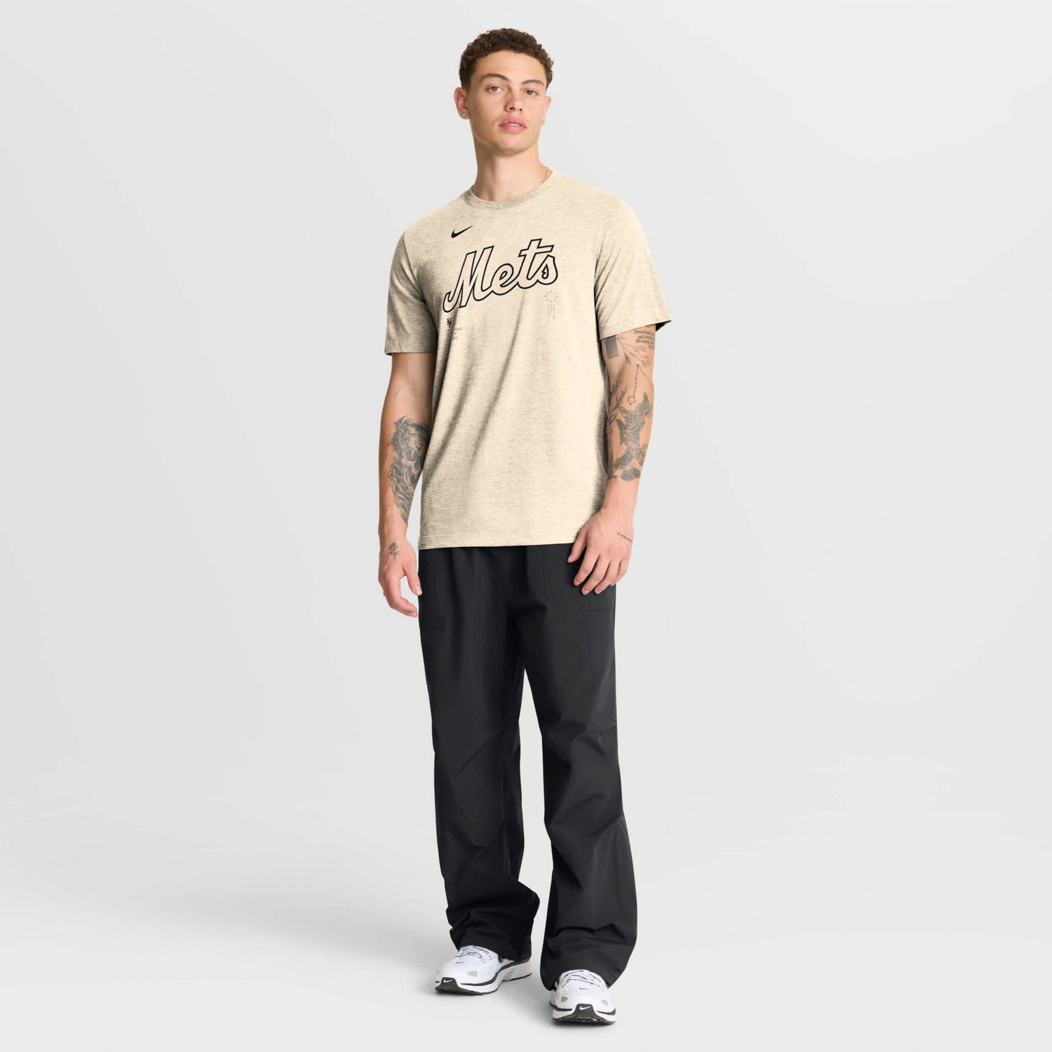 Nike New York Mets Wordmark Tri-Blend T-Shirt - view number 3