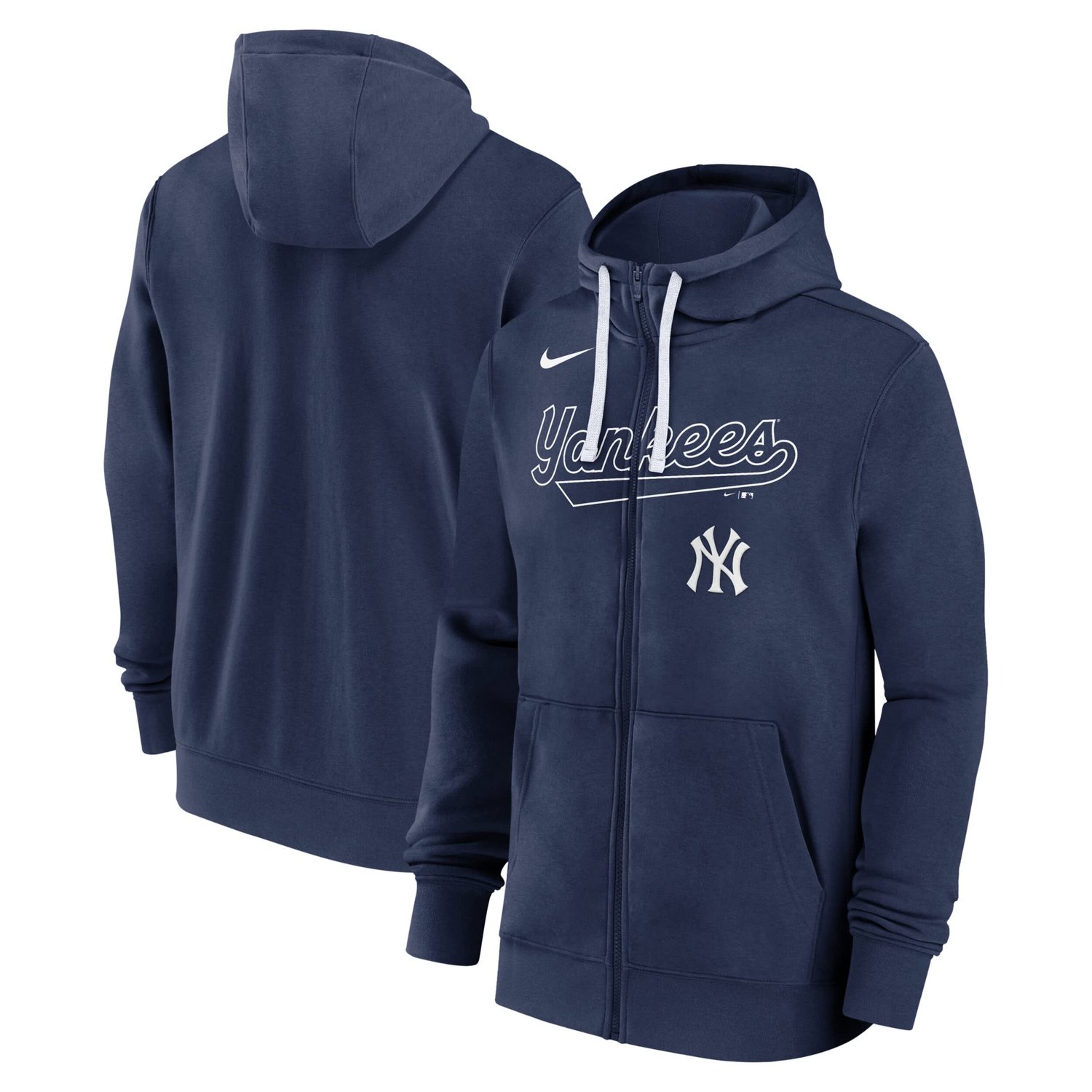 Nike New York Yankees Knockout Script Full-Zip Hoodie