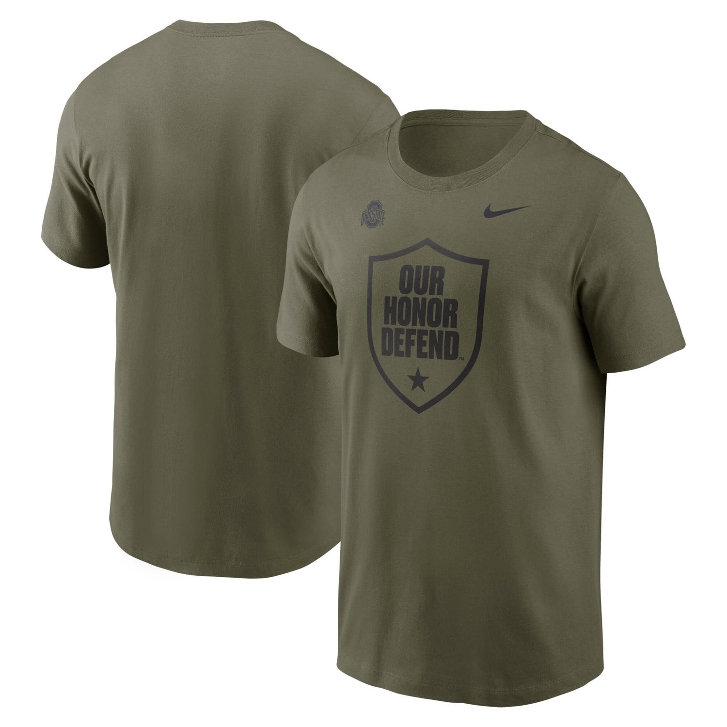 Nike Ohio State Buckeyes 2024 Military Appreciation Tonal Logo Performance T-Shirt