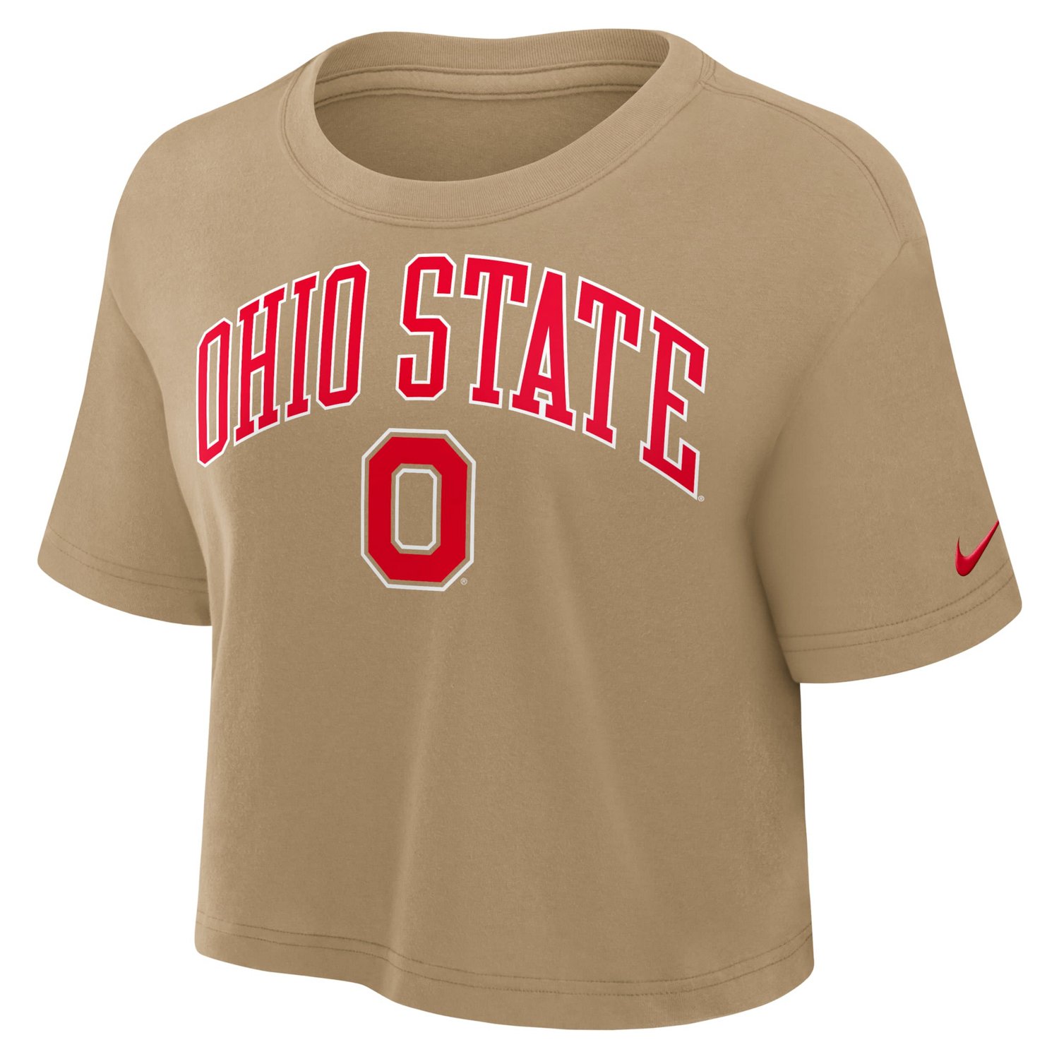 Nike Ohio State Buckeyes Athletic Prep Arch Dri-FIT Cropped T-Shirt - view number 2