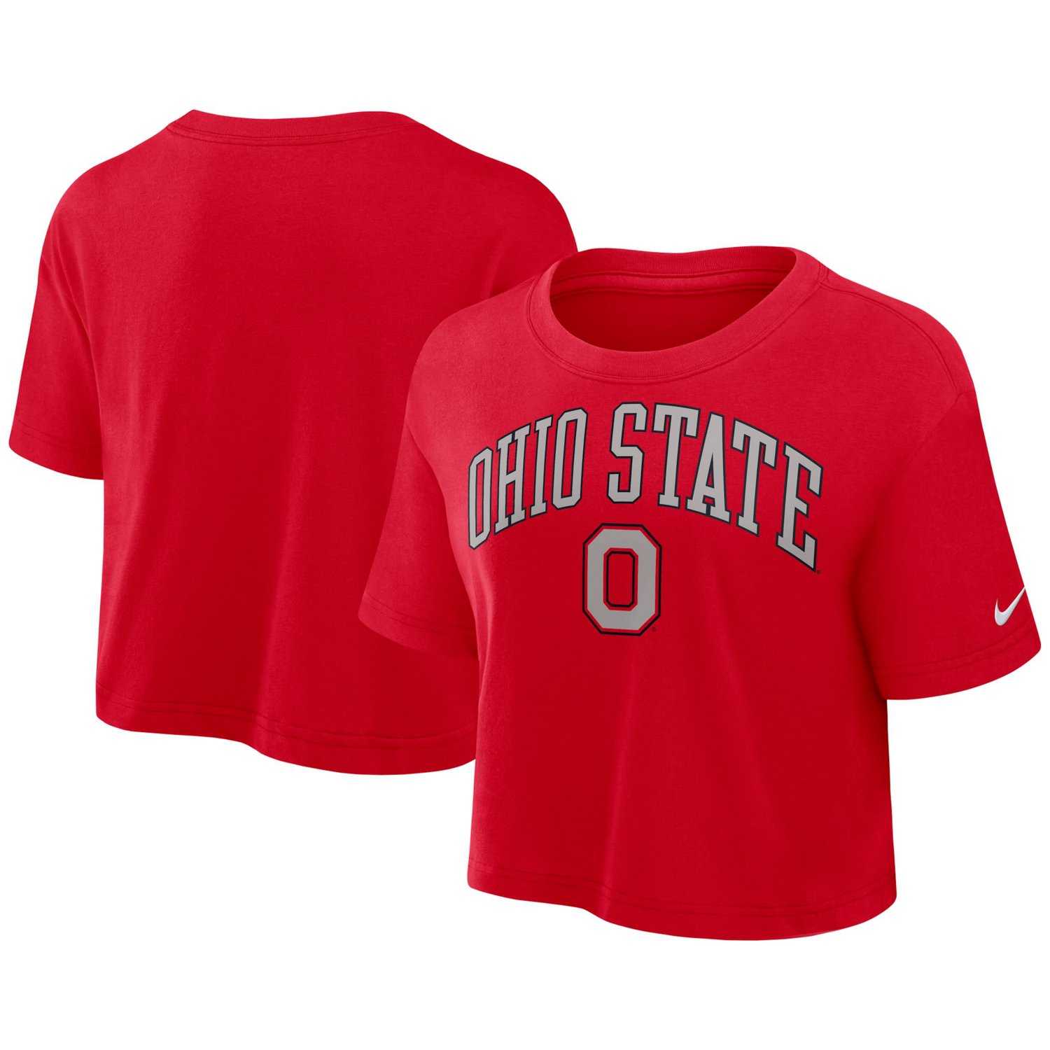 Nike Ohio State Buckeyes Athletic Prep Arch Performance Cropped T-Shirt