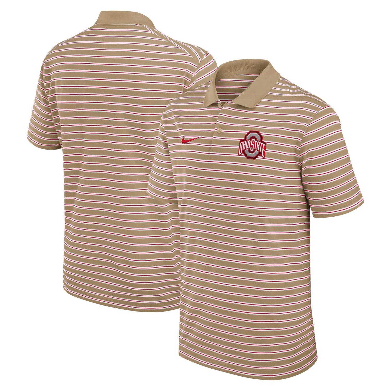 Nike Ohio State Buckeyes Athletic Prep Striped Performance Polo