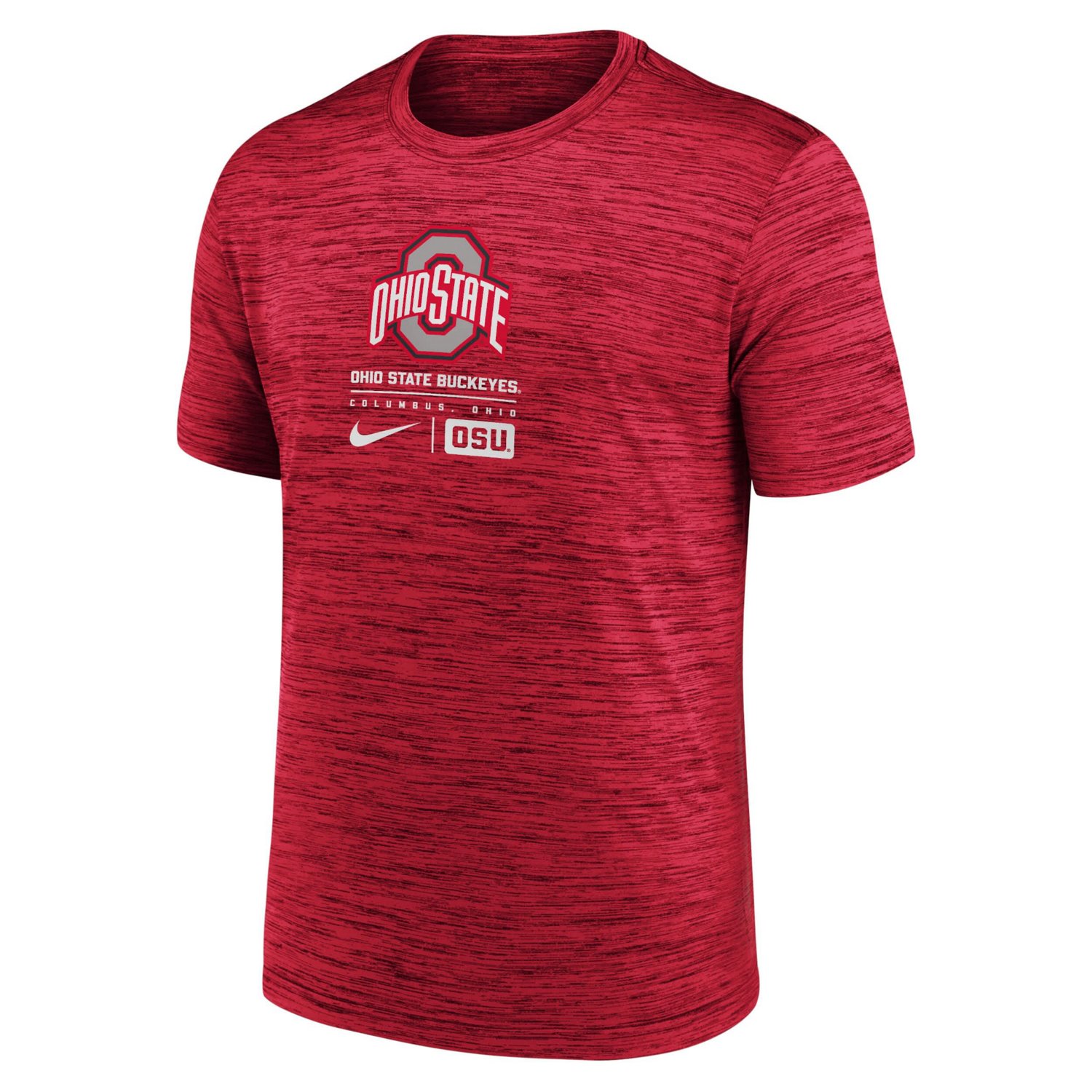 Nike Ohio State Buckeyes Campus Center Block Velocity Performance T-Shirt - view number 2