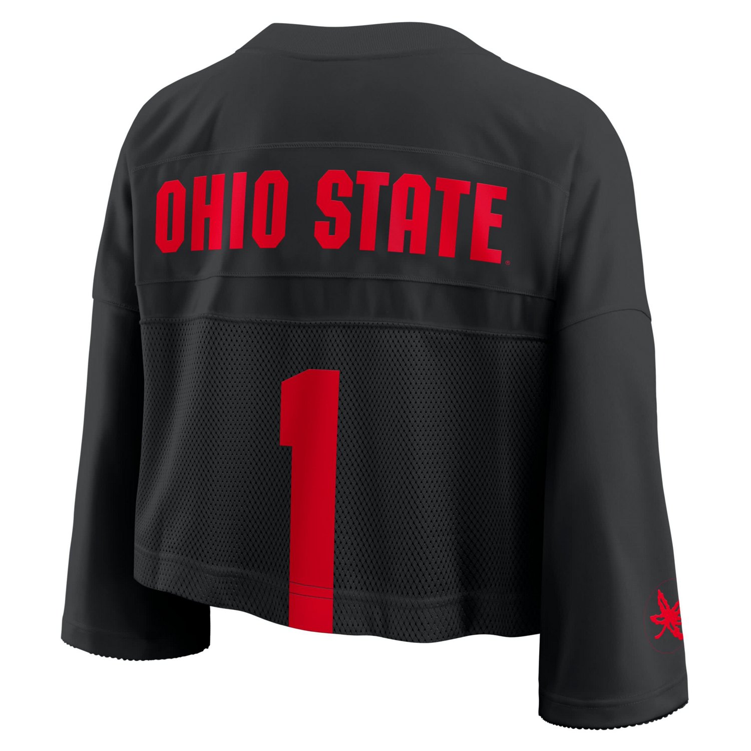 Nike Ohio State Buckeyes Cropped Mesh Dri-FIT Fashion Jersey - view number 3